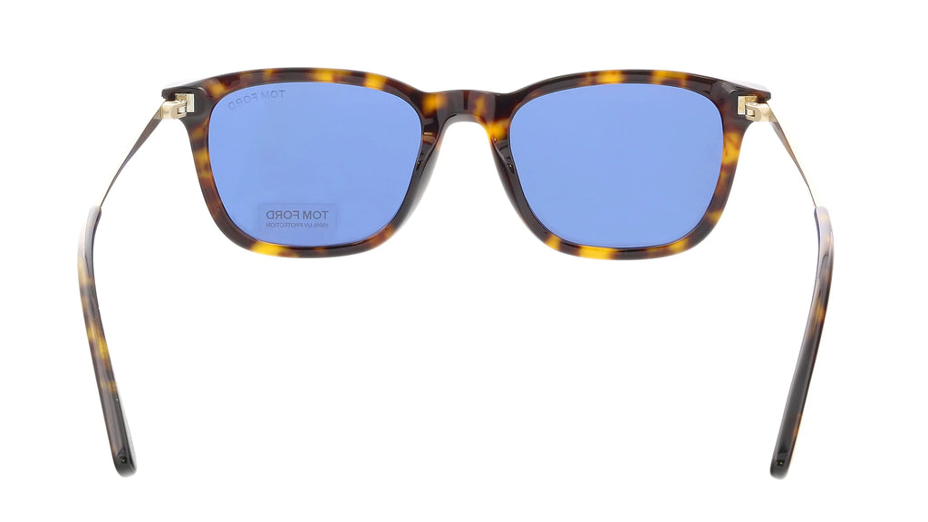 Dark Havana Rose Gold Blue 53 mm Sunglasses K515