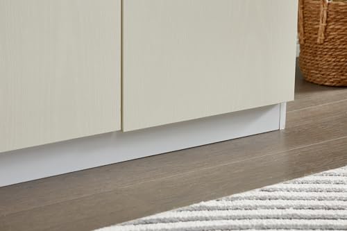 4 Door Wardrobe Closet with Clothing Rod, 4 Drawers, Mirror, 62.99" D x 18.9" W x 70.87" H D40883