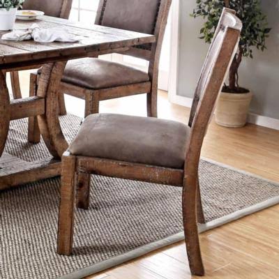 Rustic Pine Side Chair Set of 2 D273828