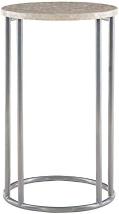 Silver Metal Accent C Table X942940