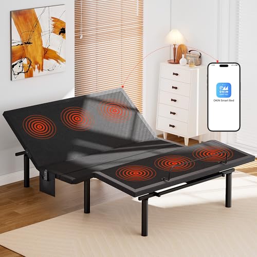 Queen Adjustable Bed Frame with Massage, Wireless Remote, USB Ports Y71201
