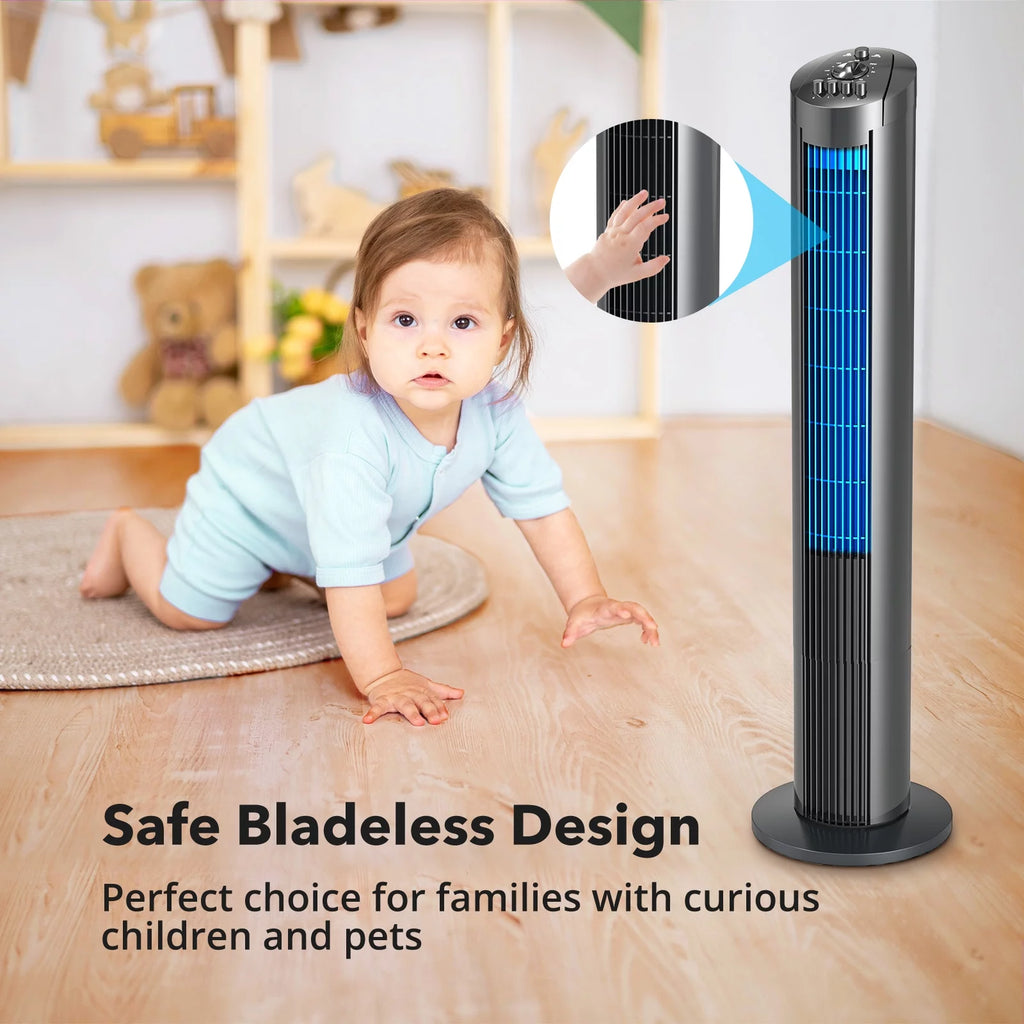 Black 36 Tower Fan with 3 Speed Settings S26902