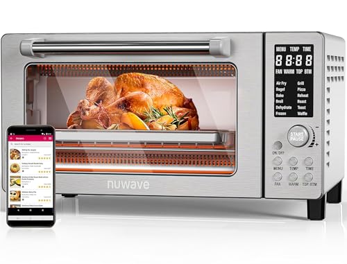 10-in-1 Air Fryer Toaster Oven, 21-Qt Stainless Steel B486109