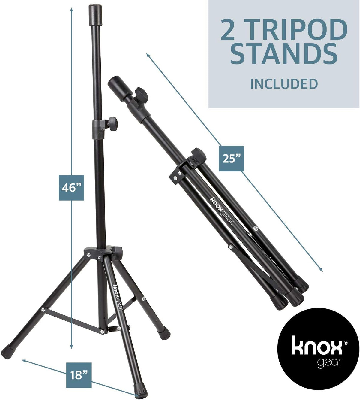 8 Channel Bluetooth PA System with Wired Microphone and Tripods F29029