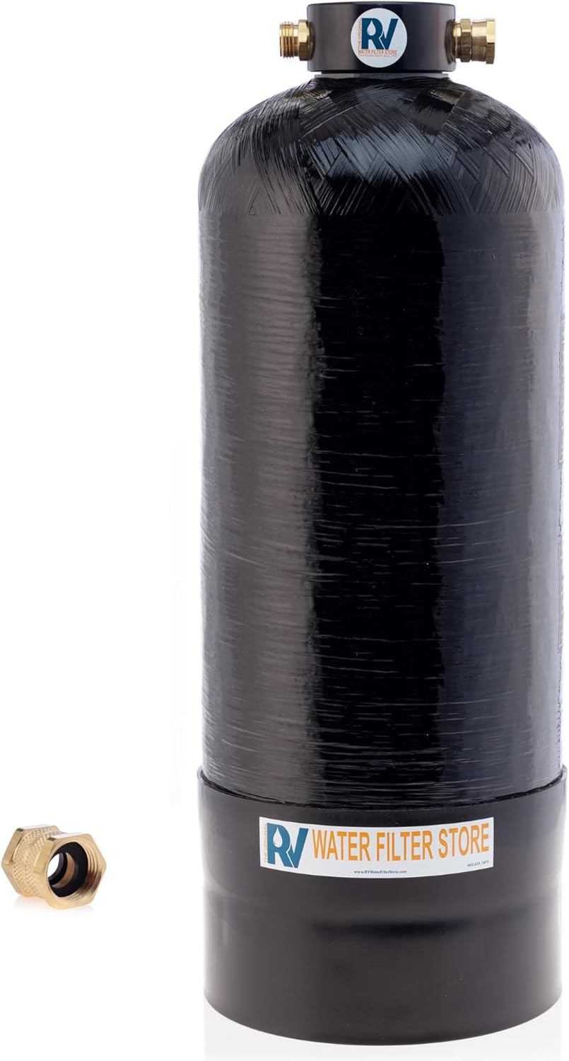 Portable 8,000 Grain RV Water Softener with 3/4" Fittings M69814