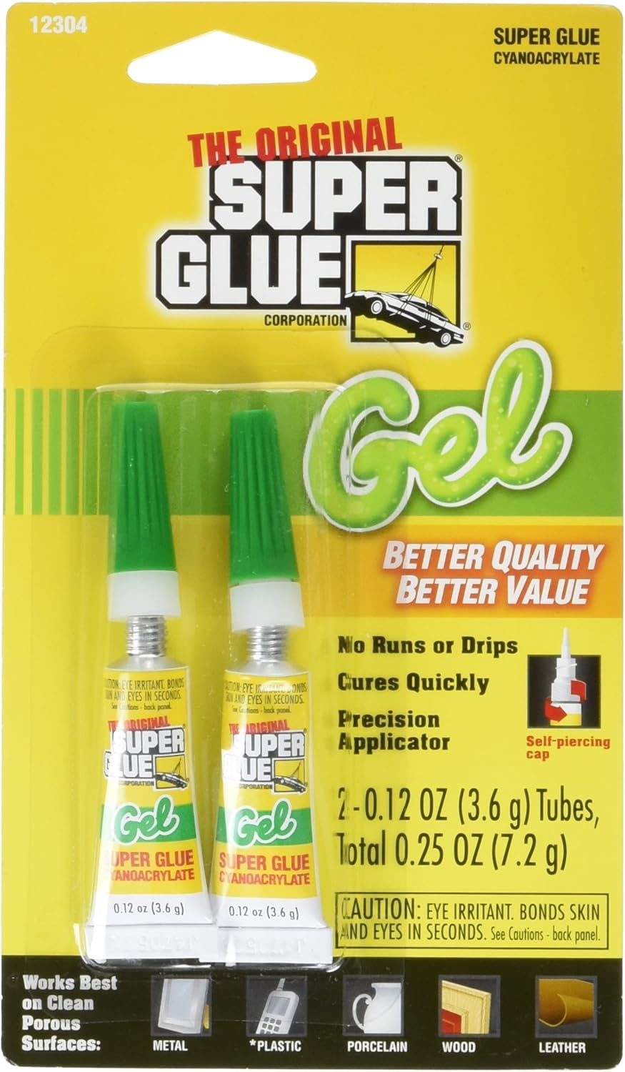 0.12 Oz Cyanoacrylate Gel, 2 Tubes N54956