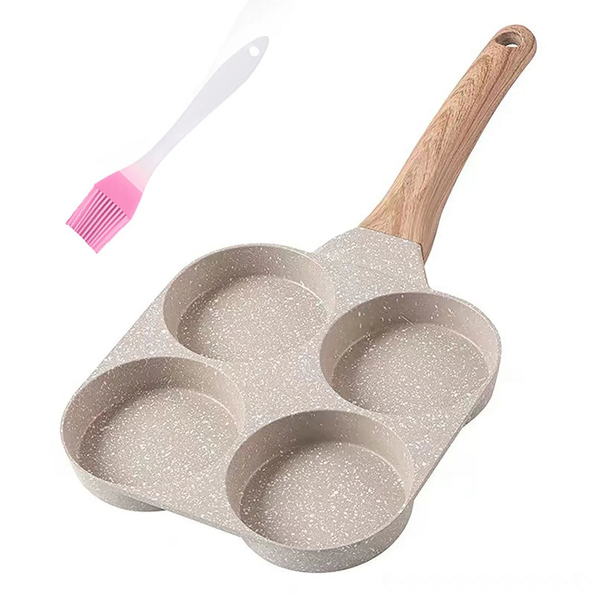 4 Holes Nonstick Egg Pancake Pan Skillet O2504