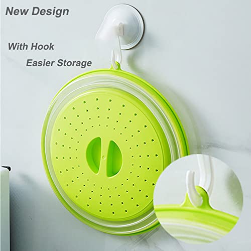 Collapsible Microwave Lid, 10.5 inches Plate Cover with Hook Hole, BPA Free A890998