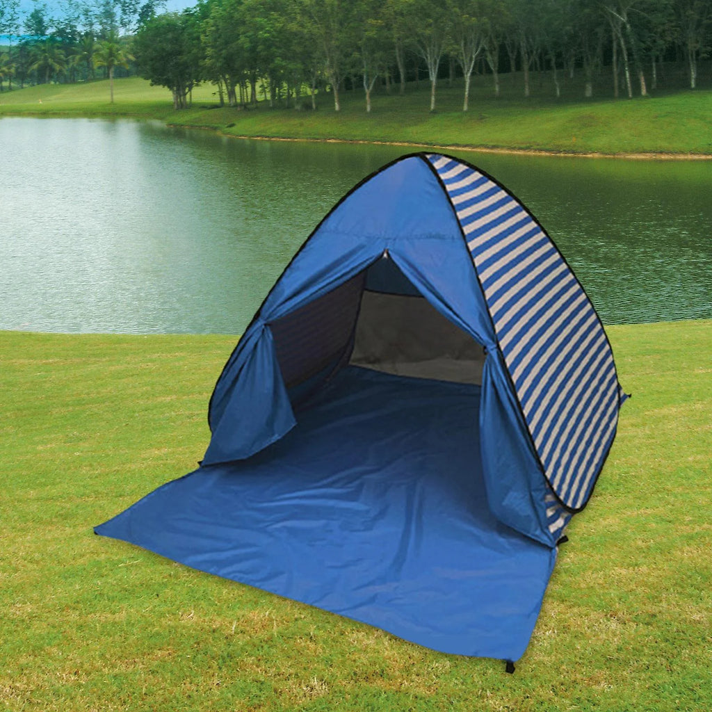 Deep Blue Stripes Beach Tent W74150