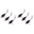 6 Pcs Mini LED White Roller Skates Toe Caps T436564
