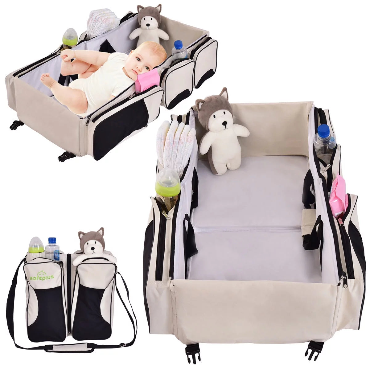 3-in-1 Portable Baby Backpack with Changing Pad X557