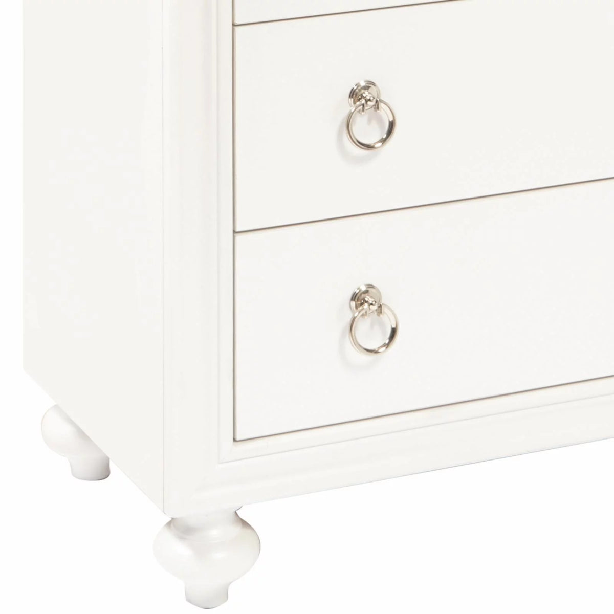 White Six Drawer Wood Chest X154