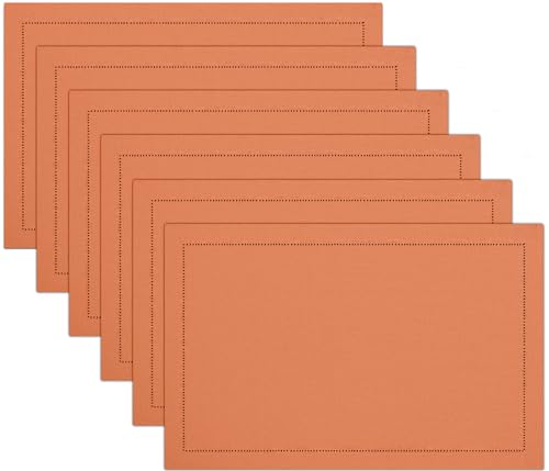 Ivory Linen Placemats Set of 6 13x19 Inch C986695