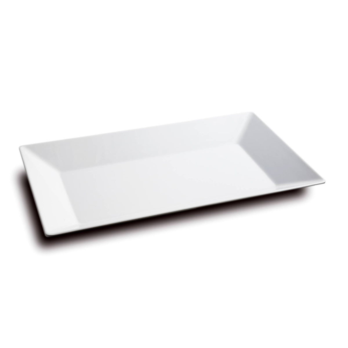 White Rectangular Melamine Salad Plate, 6 Packs C6446
