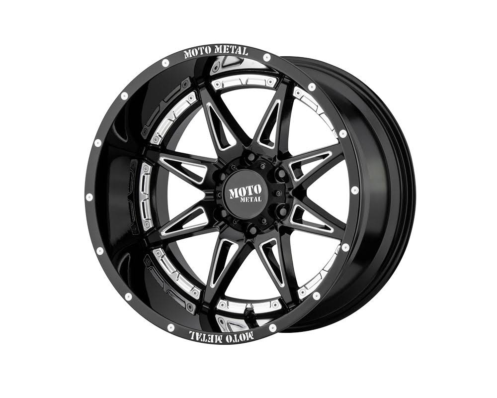 18x8.5 Gloss Black Milled Wheel R5830