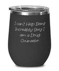 Drug Counselor Wine Glass M31721