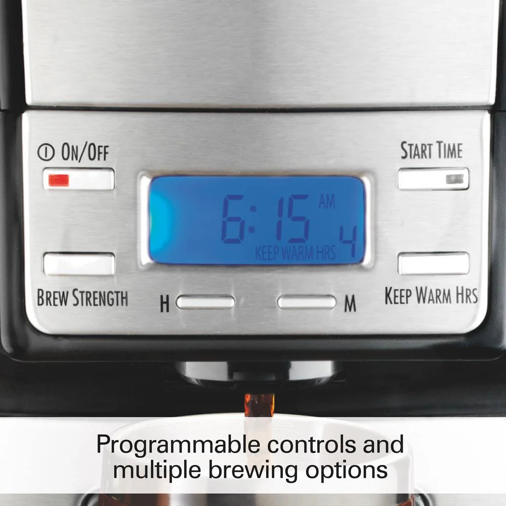 12 Cup Black & Stainless Coffee Maker I7032