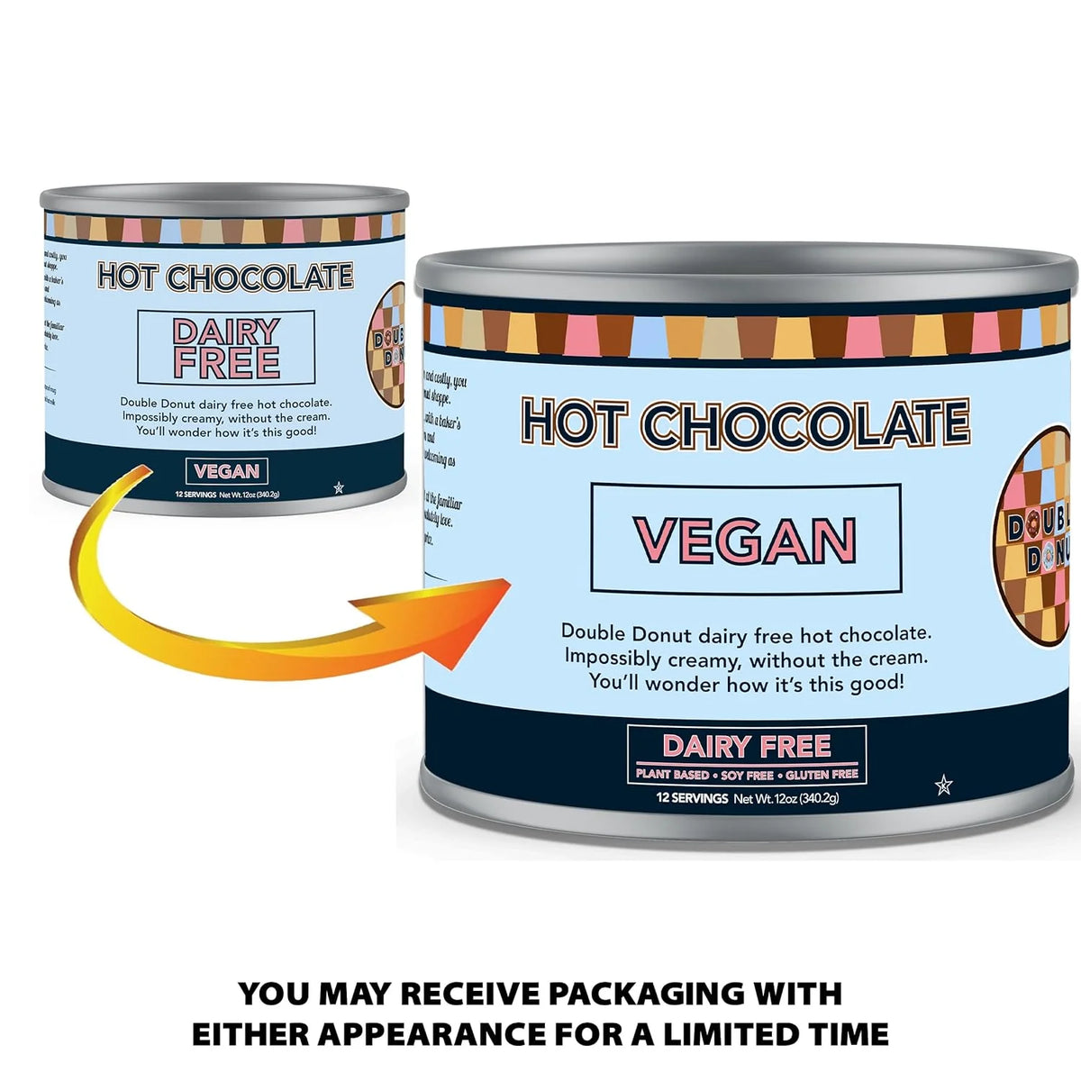 Dairy Free Instant Vegan Hot Chocolate Mix, 12 Ounce Z45593