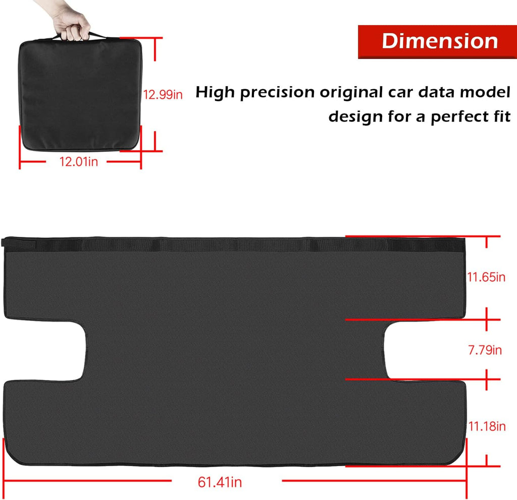 Black Vinyl Tonneau Cover 3 pcs I88809