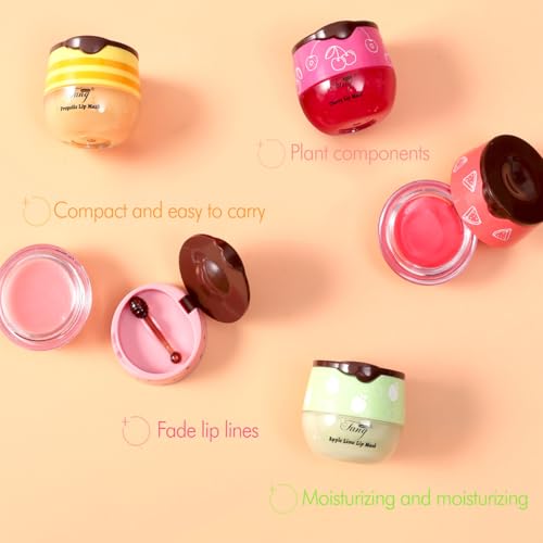 6 PCS Lip Balm Set (Honey, Strawberry, Watermelon, Apple Lime, Cherry, Mint) E474545