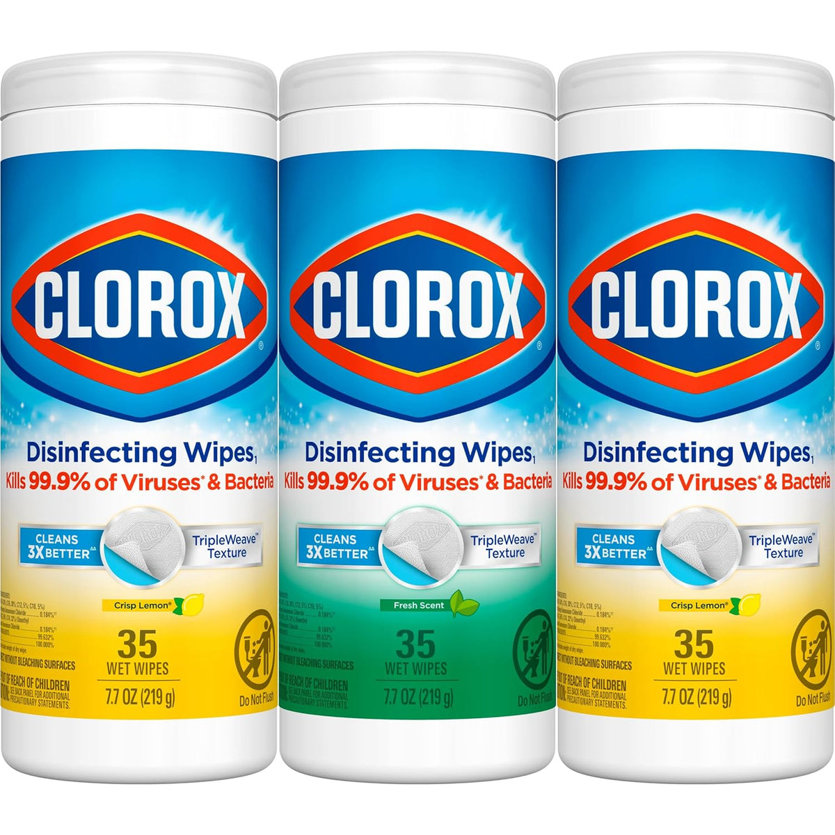 Disinfecting Wipes, 35 Count, Pack of 15 A51991