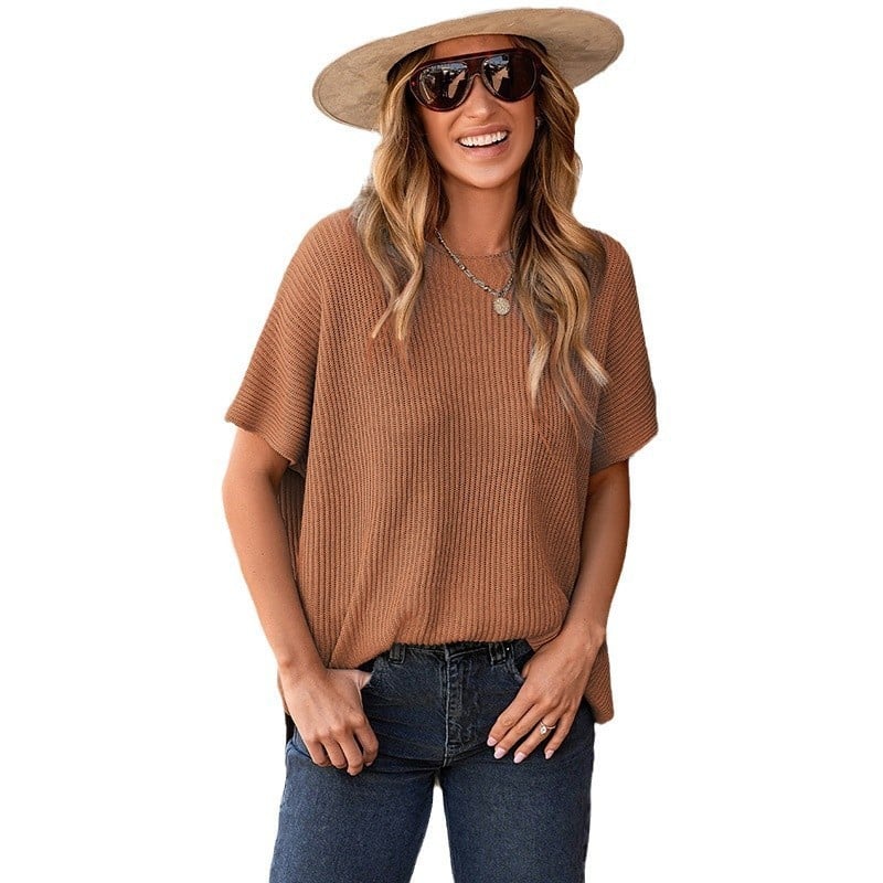 Oversized Loose Knitted Top K5519