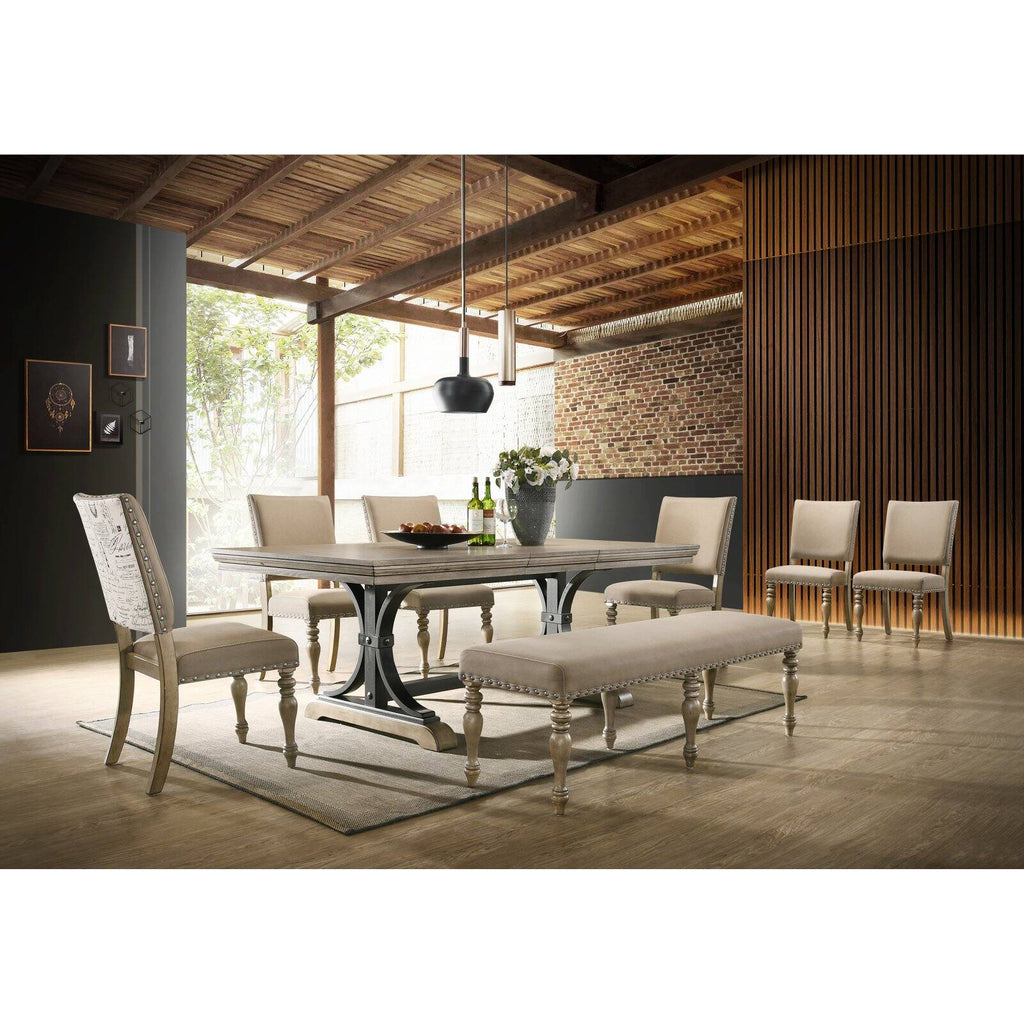 8-Piece Driftwood Dining Set T81117