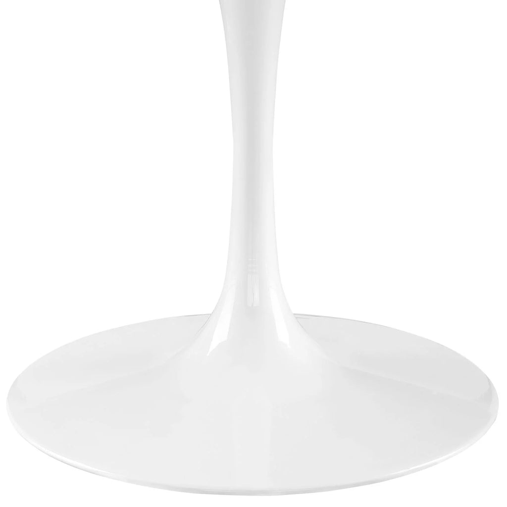 60" Round Wood Top Dining Table in White Q24171