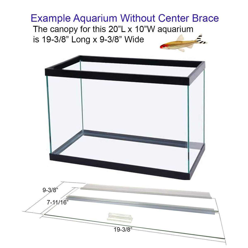 Blue Spotted Glass Canopy for Aquariums D5393