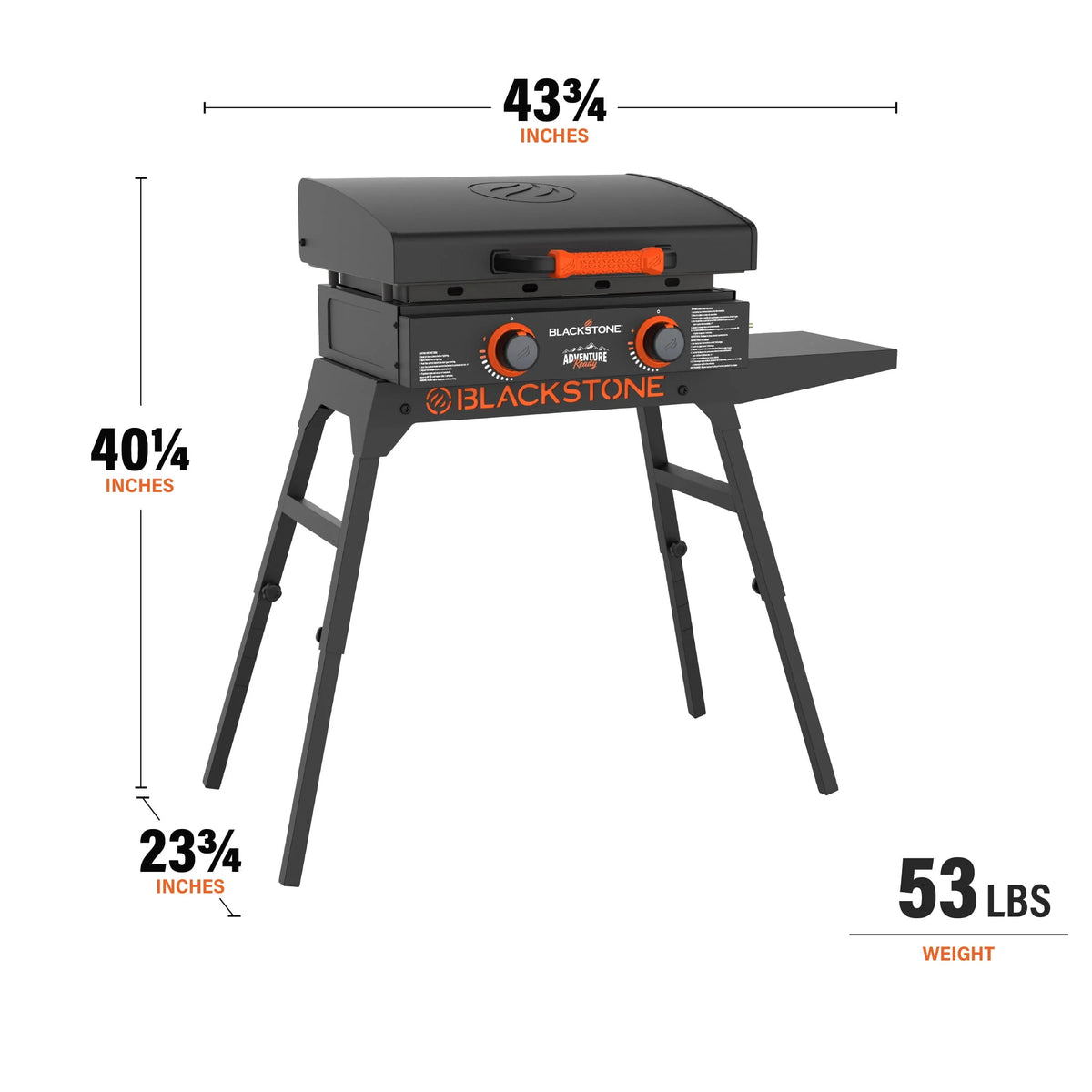 22 Propane Griddle with Stand and Adapter Hose U90444