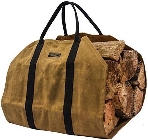 Waxed Canvas Firewood Log Carrier Pack of 2 N342798