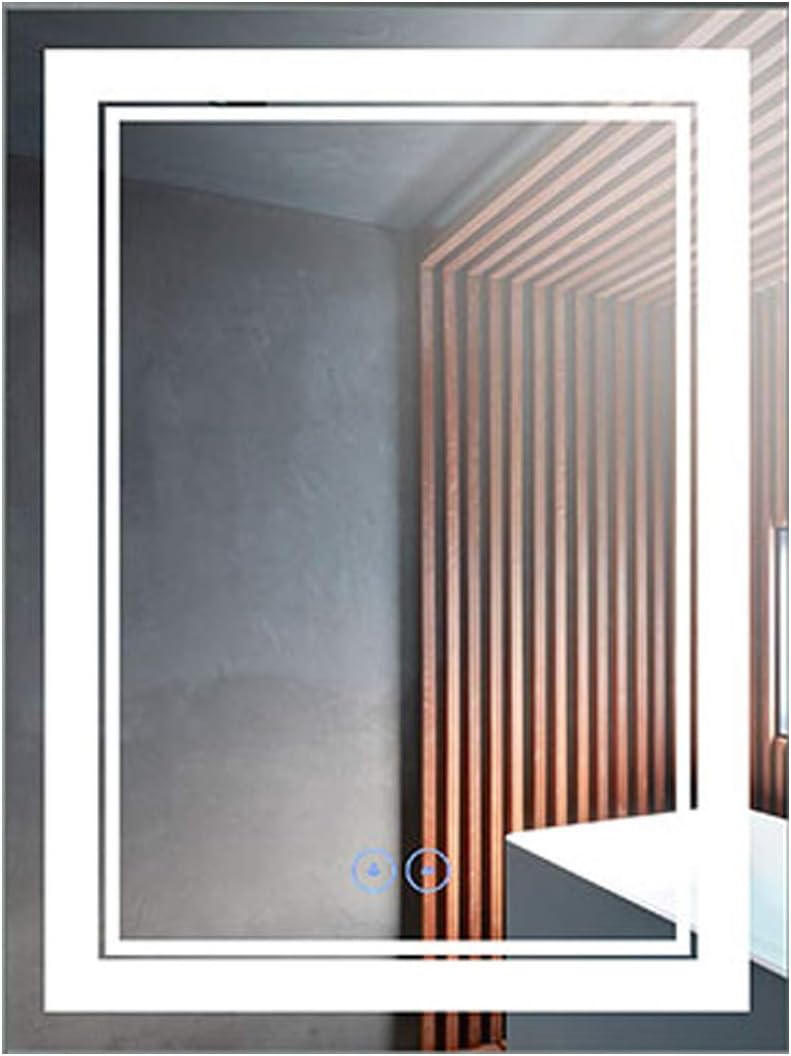 28 x 36 in Vertical Dimmable LED Bathroom Mirror with Anti-Fog Function L924270