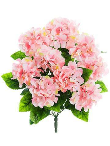 Pink Hydrangea Bush 6 Pieces P337