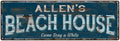 Blue Rustic Cabin Home Decor 6x18 Metal E73166