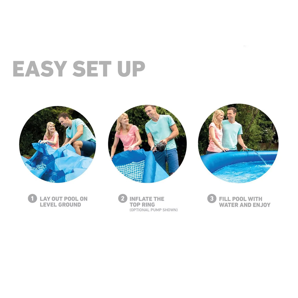 18' x 48" Inflatable Above Ground Pool Set with Filter Pump K351