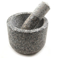 Gray Polished Granite Mortar and Pestle K8710