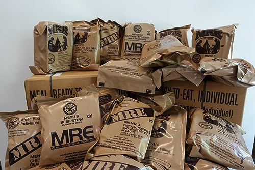 4 Pack US MRE Meals Ready to Eat with Heater Packs B89804