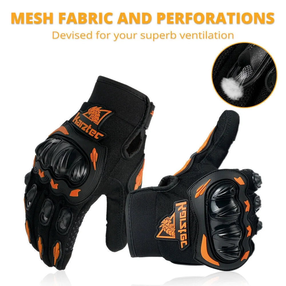 4 Color Motorcycle Racing Full Finger Touch Screen Gloves E856038
