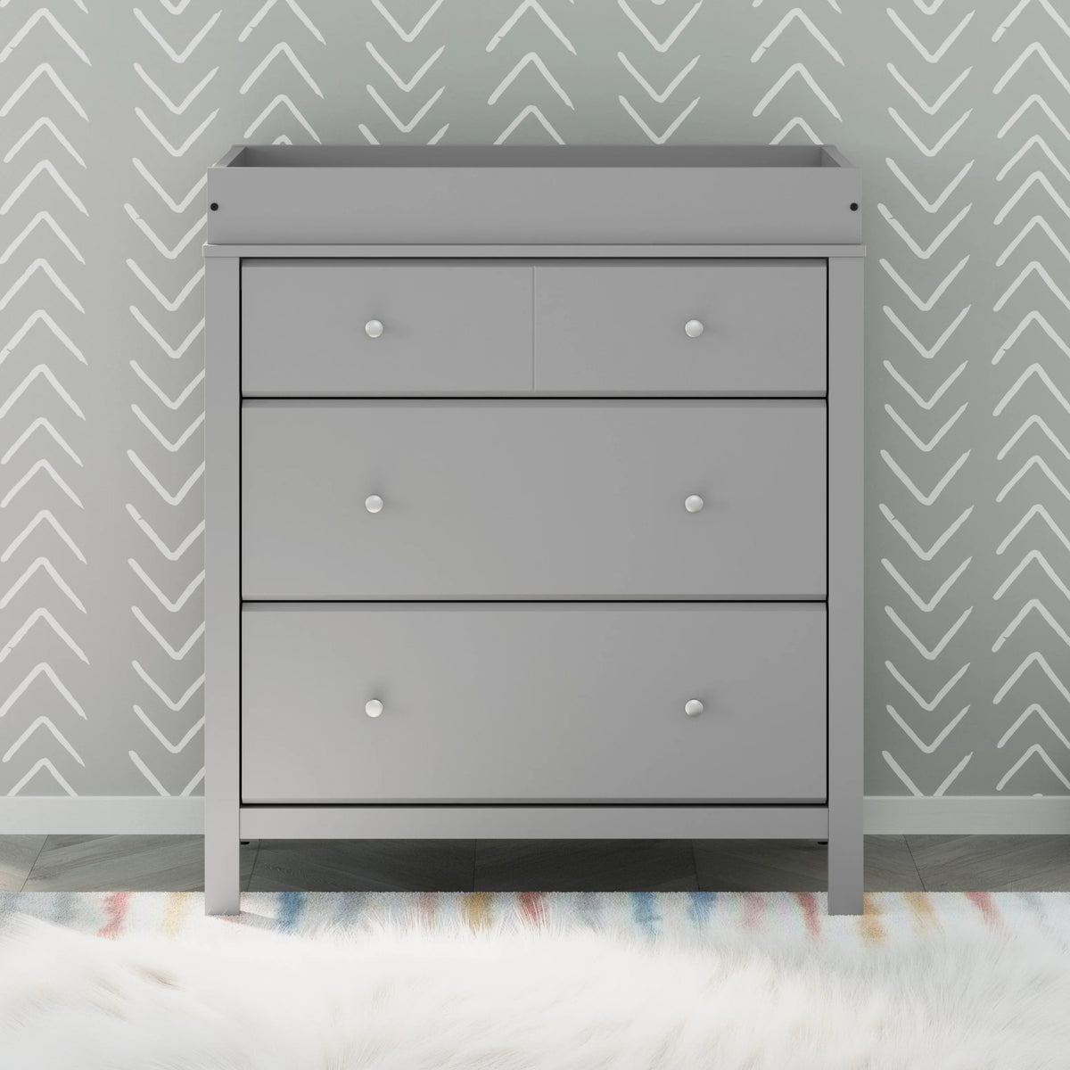 3 Drawer White Changing Dresser Z593176