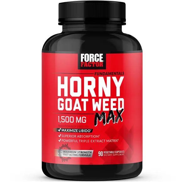 90 Capsules 1500mg Horny Goat Weed Herbal Supplement K35980