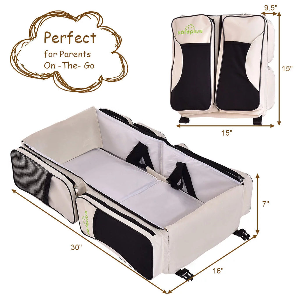 3-in-1 Portable Baby Backpack with Changing Pad X557