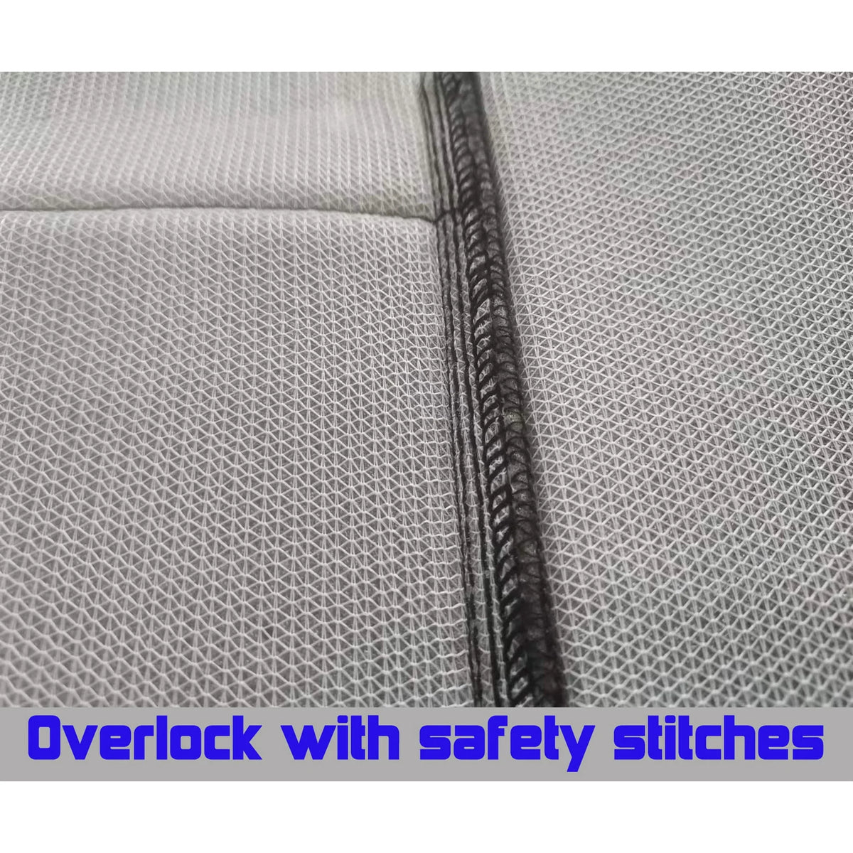 Black and Charcoal Velour Truck Seat Covers L8233
