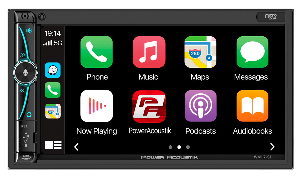 7 Mechless HD LCD Capacitive Touchscreen Bluetooth Car Stereo with 2 6.5 Speakers U314