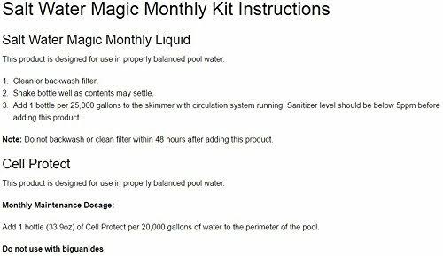 Spa Swimming Pool Salt Water Chemical Kit C405