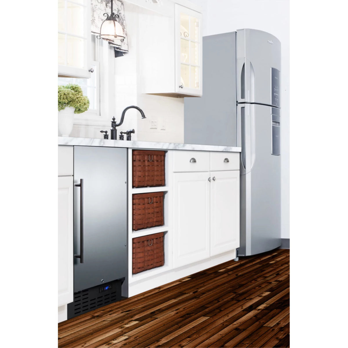 18 in. Compact Refrigerator - Stainless Steel T530346