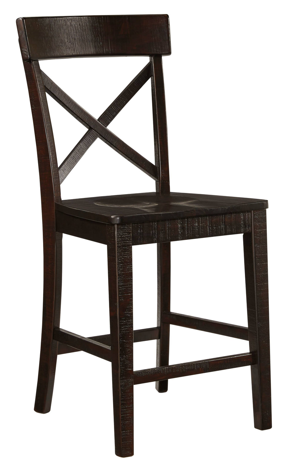 Dark Brown Barstool Set of 2 W201