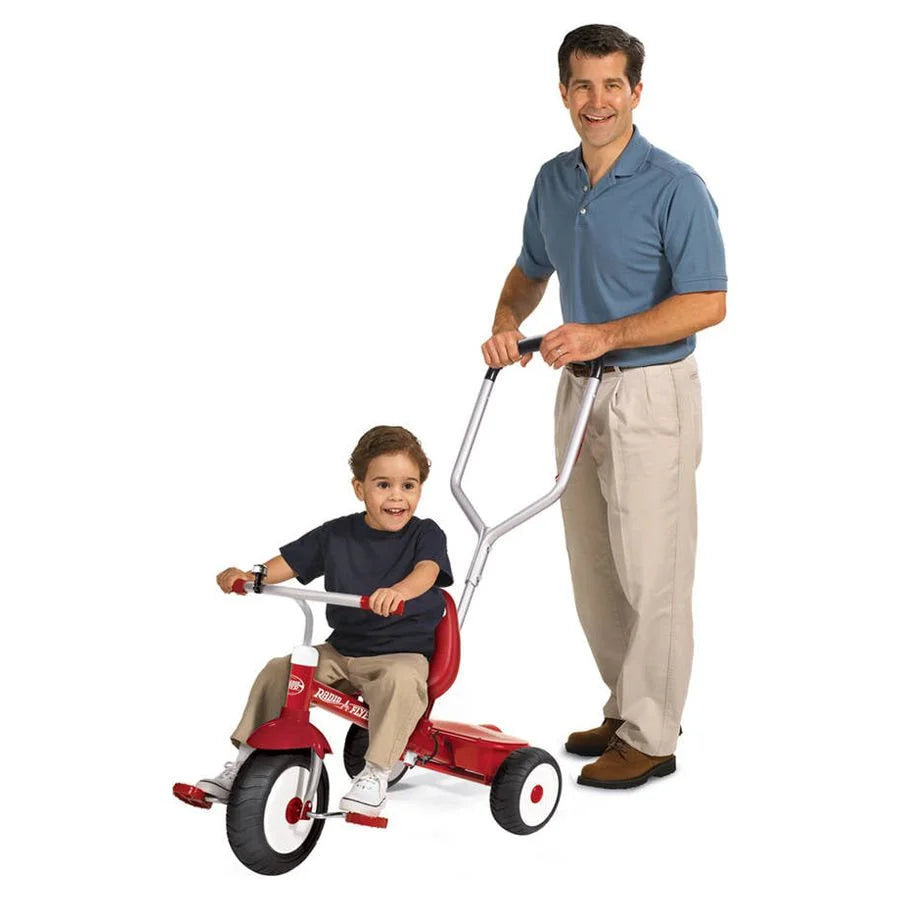 Red Tricycle with Parent Push Handle K193