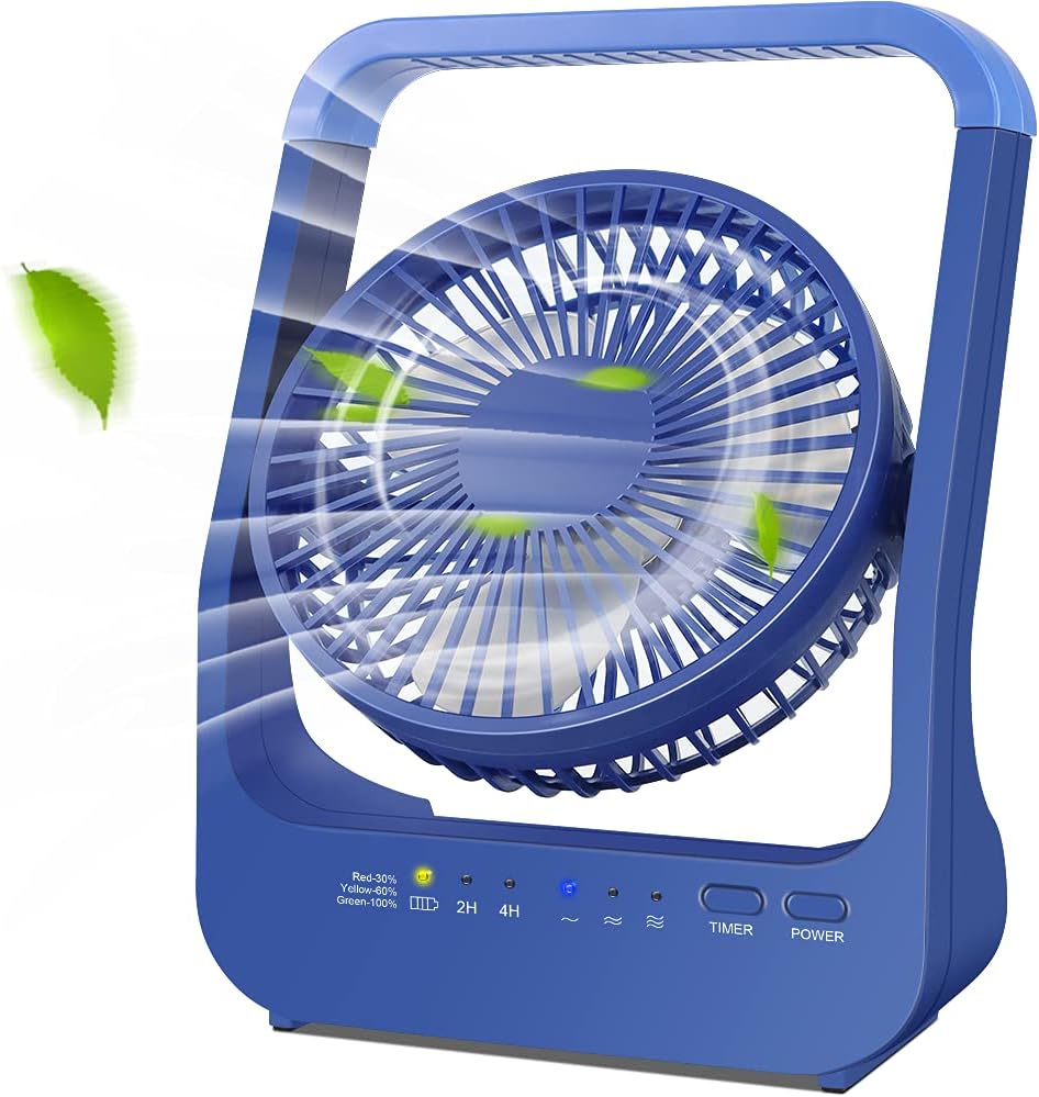 Rechargeable Portable USB Desk Fan with Timer G4247