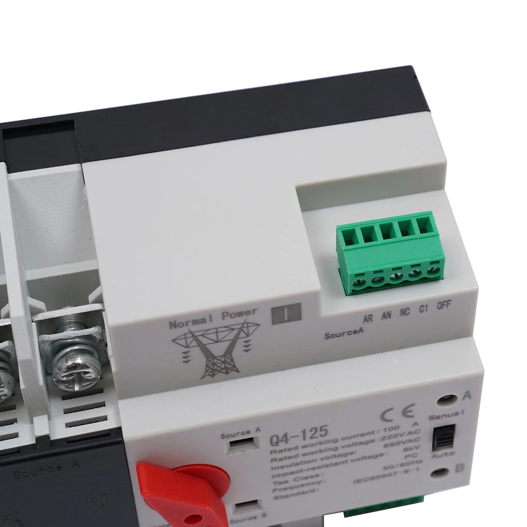 2P 100A 110V 50Hz/60Hz Automatic Transfer Switch W705