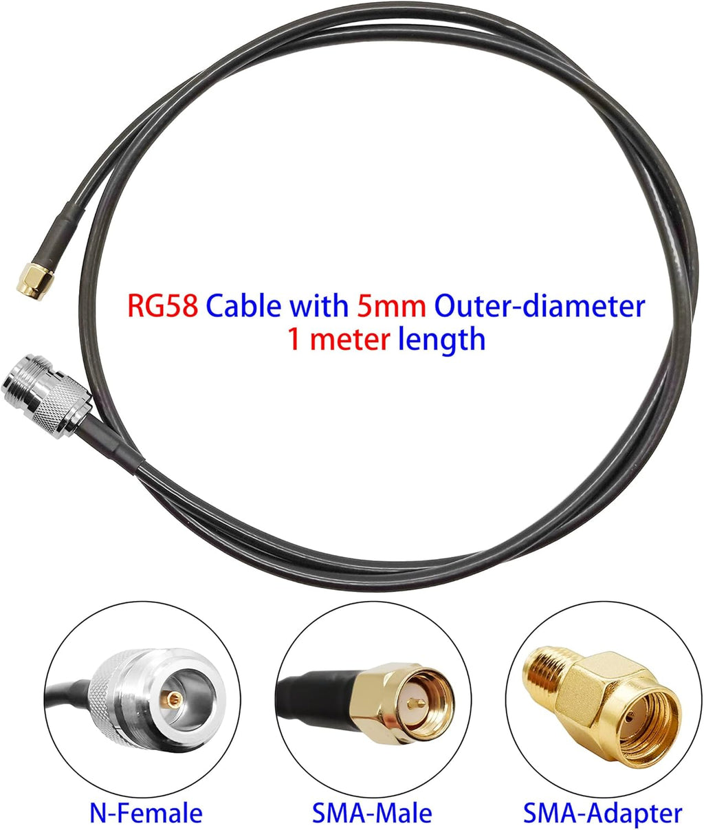 915MHz 6dBi LoRa Gateway Antenna with Extension Cable U540